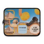 Ancient Egypt Laptop Sleeve — 'A Trip to Ancient Egypt' Personalized Travel Design