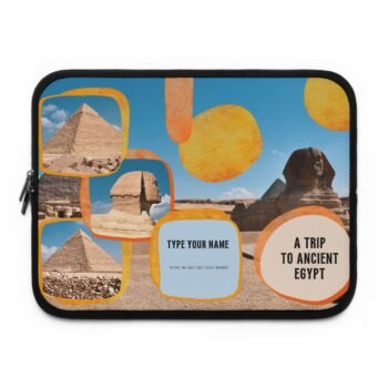 Ancient Egypt Laptop Sleeve — 'A Trip to Ancient Egypt' Personalized Travel Design