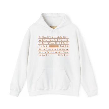 Egyptian Style Hoodie — Vintage Egyptian Motif Hooded Sweatshirt