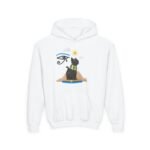 Egyptian Cat Hoodie for Kids — Anubis-Inspired Youth Sweatshirt