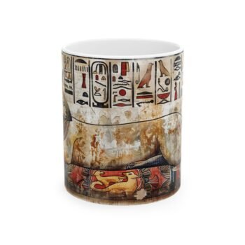Pharaoh Ceramic Mug — Egyptian Pharaoh Design (11oz & 15oz)