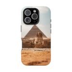 Egyptian Sphinx & Pyramid Impact-Resistant Phone Case — Travel Photo Protective Cover