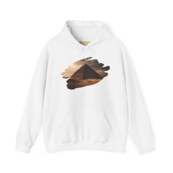 Pyramid Desert Hoodie — Vintage Pyramid Graphic Hooded Sweatshirt