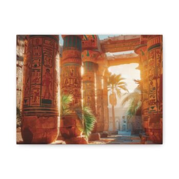 Egypt Temple Matte Canvas Wall Art — Stretched 1.25"