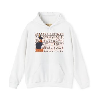 Egyptian Cat Hoodie – Hieroglyphic Anubis Design